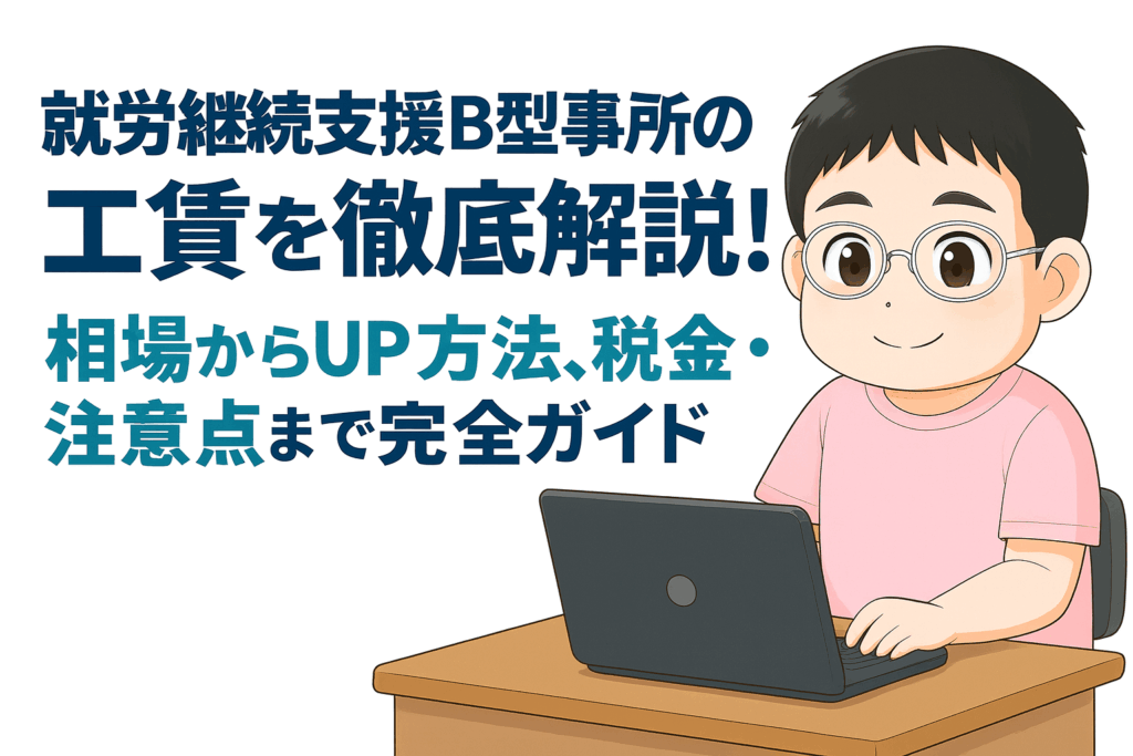 就労継続支援B型事業所の工賃を徹底解説！相場からUP方法、税金・注意点まで完全ガイド